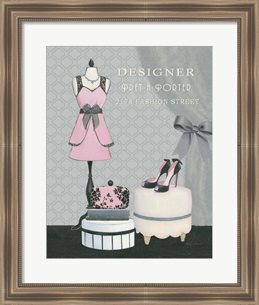 Framed Dress Fitting Boutique IV Print