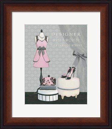 Framed Dress Fitting Boutique IV Print