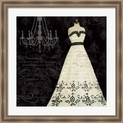 Framed French Couture II Print