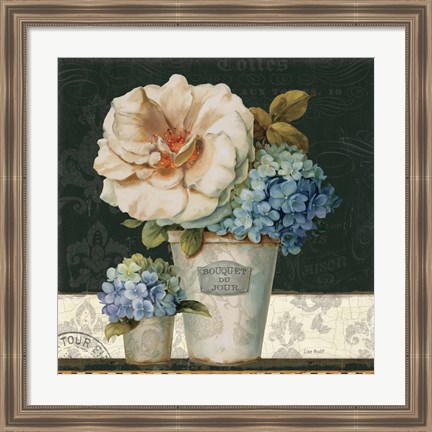 Framed French Vases II Print