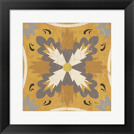 Framed Gray Glow Square XVIII Print