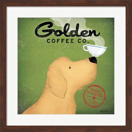 Framed Golden Coffee Co. Print