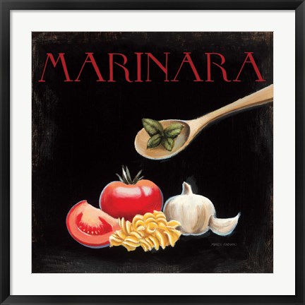 Framed Italian Cuisine IV Print