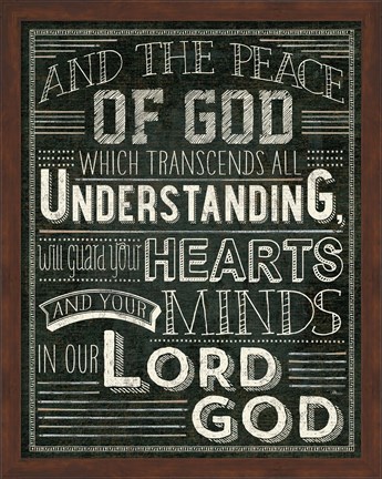 Framed Holy Words II Print