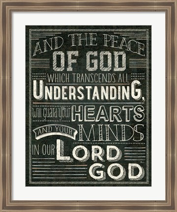 Framed Holy Words II Print