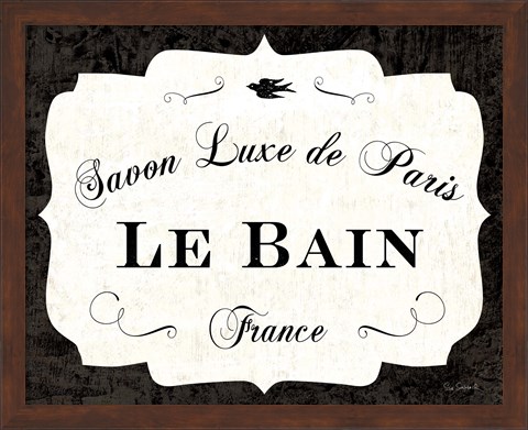 Framed Le Bain Luxe II Print
