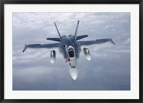 Framed Front View of F/A-18 Hornet of the Finnish Air Force Print