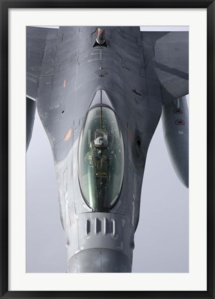 Framed F-16 Fighting Falcon of the Portugese Air Force Print