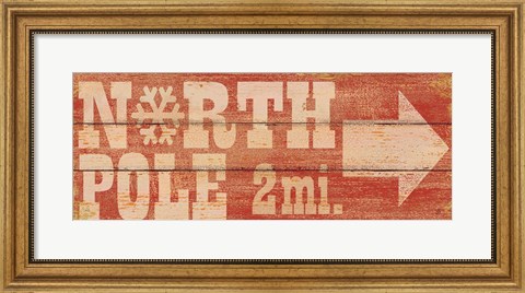 Framed North Pole Print