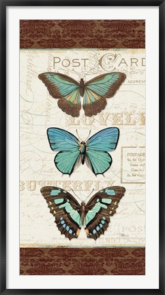 Framed Papillons I Print