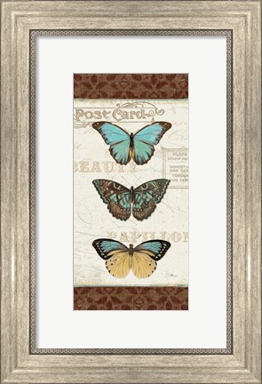 Framed Papillons II Print