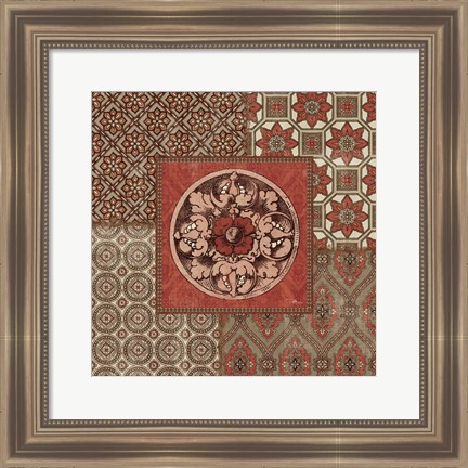 Framed Venetian Patchwork V Print