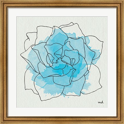 Framed Watercolor Floral II Print