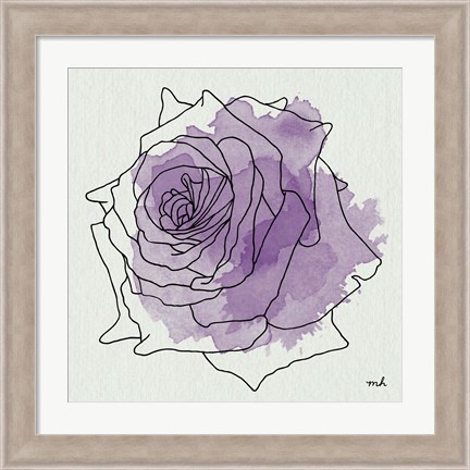 Framed Watercolor Floral IV Print