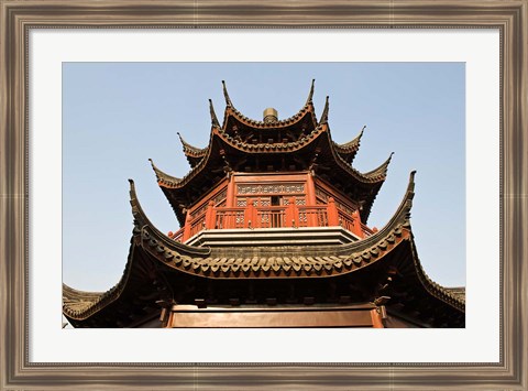 Framed China, Suzhou. Pagoda along Shan Tang Street. Print