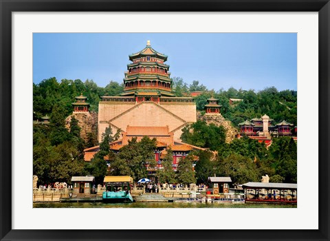 Framed Pavilion of Buddhist Fragrance, at the Summer Palace, Beijing, China Print