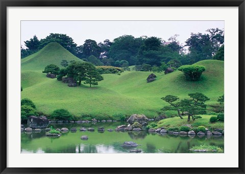 Framed Suizenji Koen, Kumamoto, Japan Print