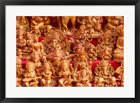 Framed Souvenir Sculptures, India Print