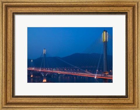 Framed Hong Kong, Ting Kau Bridge, Tsing Yi Island, Ting Kau Print