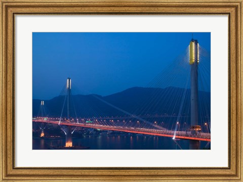 Framed Hong Kong, Ting Kau Bridge, Tsing Yi Island, Ting Kau Print