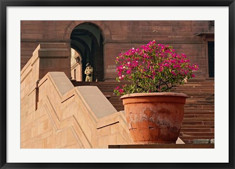 Framed Steps, Central Secretariat, Raisina Hill, New Delhi, India Print