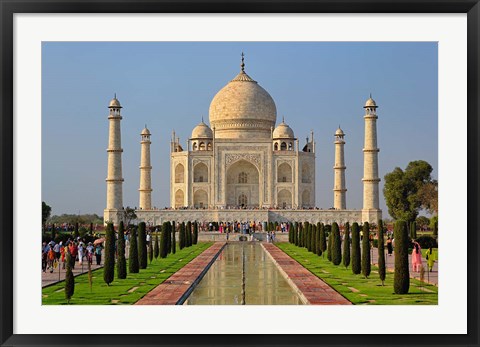 Framed Taj Mahal, Agra, India Print