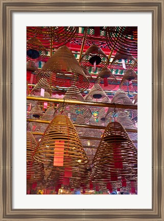 Framed Man Mo Buddhist Temple, Hong Kong, China Print