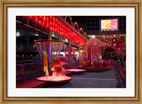 Framed New Year Decoration, Hong Kong, China Print