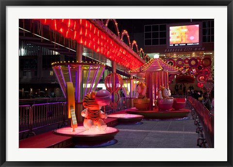 Framed New Year Decoration, Hong Kong, China Print