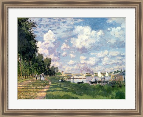 Framed Marina at Argenteuil, 1872 Print