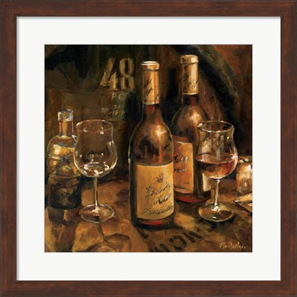 Framed Wine Making Print