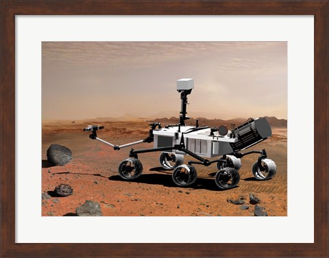 Framed Concept of NASA&#39;s Mobile Robot for Investigating Mars Print