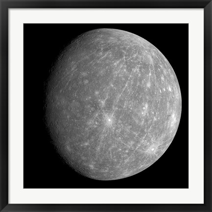 Framed Planet Mercury Print