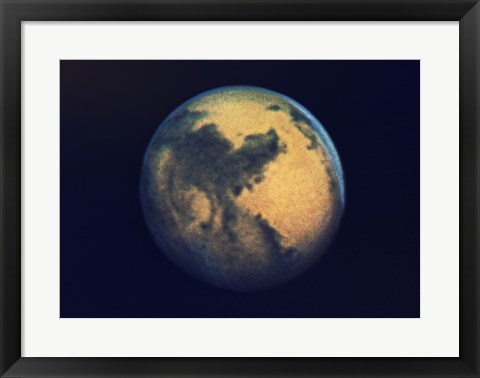 Framed Mars seen through the Hubble Telescope Print