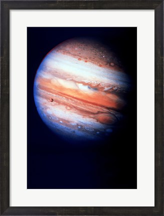 Framed Close-up of Jupiter in space Print