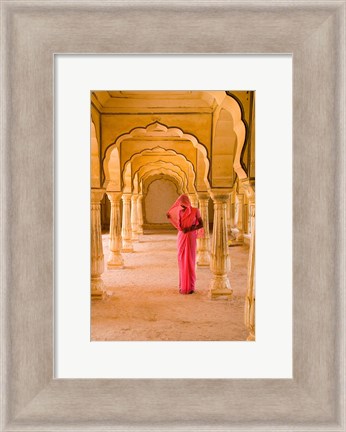 Framed Arches, Amber Fort temple, Rajasthan Jaipur India Print