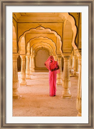 Framed Arches, Amber Fort temple, Rajasthan Jaipur India Print