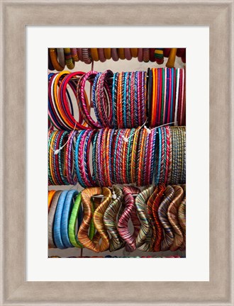 Framed Bracelets, Pushkar, Rajasthan, India. Print