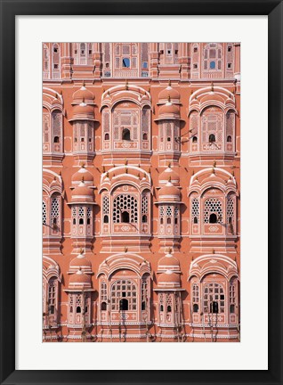 Framed Hawa Mahal (Palace of Winds), Jaipur, Rajasthan, India Print