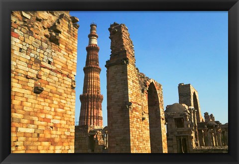 Framed Qutub Minar, Delhi, India Print