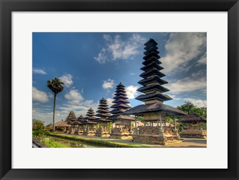 Framed Scenic of Pura Taman Ayun temple, Mengwi, Bali, Indonesia Print