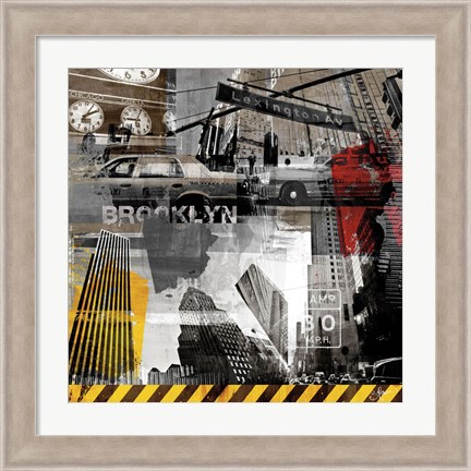 Framed New York Streets II Print