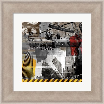 Framed New York Streets II Print