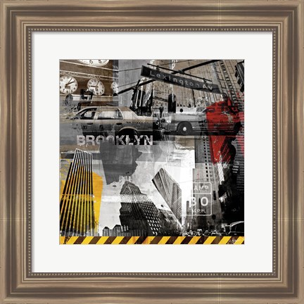 Framed New York Streets II Print