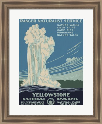 Framed Yellowstone National Park Print