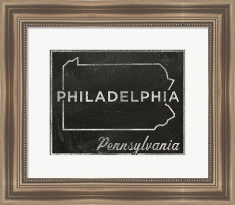 Framed Philadelphia, Pennsylvania Print