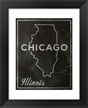 Framed Chicago, Illinois Print