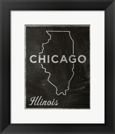 Framed Chicago, Illinois Print