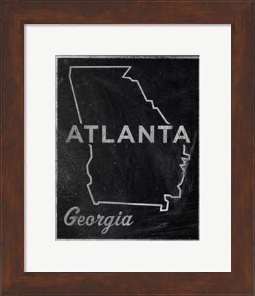 Framed Atlanta, Georgia Print