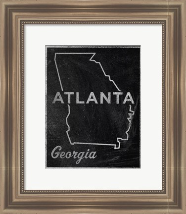 Framed Atlanta, Georgia Print